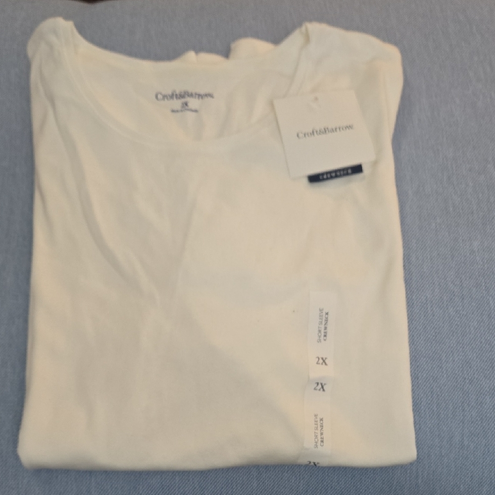 Croft & Barrow Womans Classic White Tee